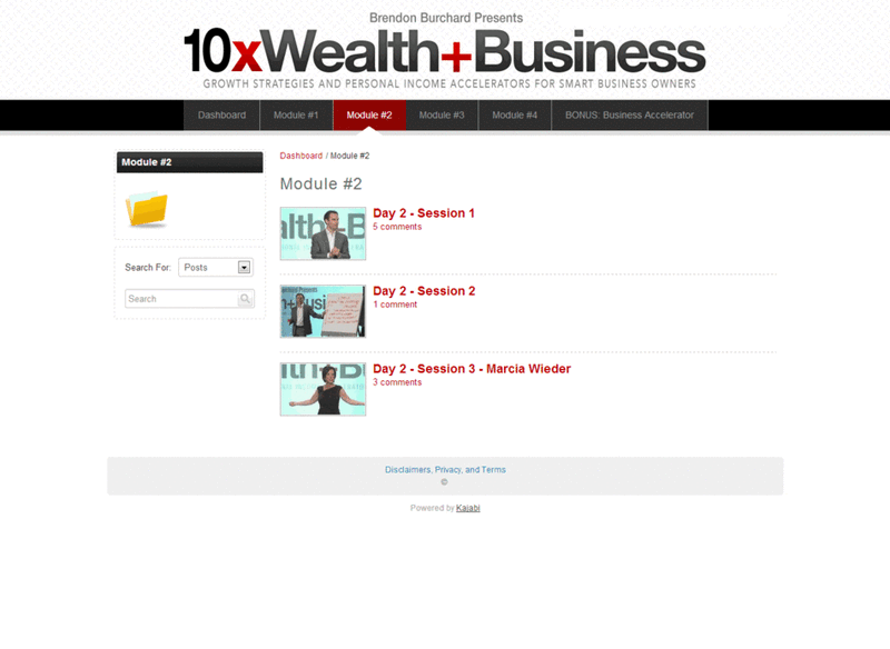 Brendon Burchard - 10X WEALTH + BUSINESS [COMPLETE VIDEO COURSE + BONUSES |  8.4GB] [USB Drive]