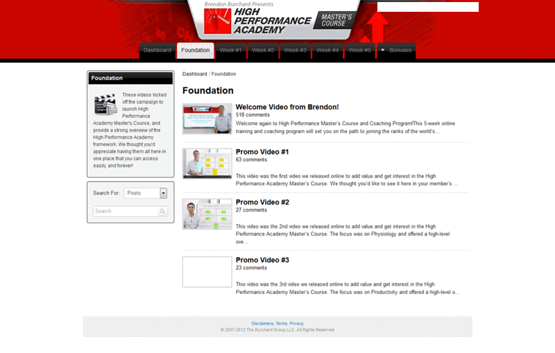 BRENDON BURCHARD: High Performance Academy MASTERS PROGRAM [COMPLETE+BONUSES | 32GB] [USB Drive]