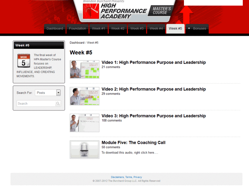 BRENDON BURCHARD: High Performance Academy MASTERS PROGRAM [COMPLETE+BONUSES | 32GB] [USB Drive]