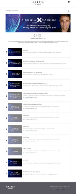 PETER DIAMANDIS - Xponential Advantage [COMPLETE VIDEO COURSE + BONUSES | 15.8GB] [USB Drive]
