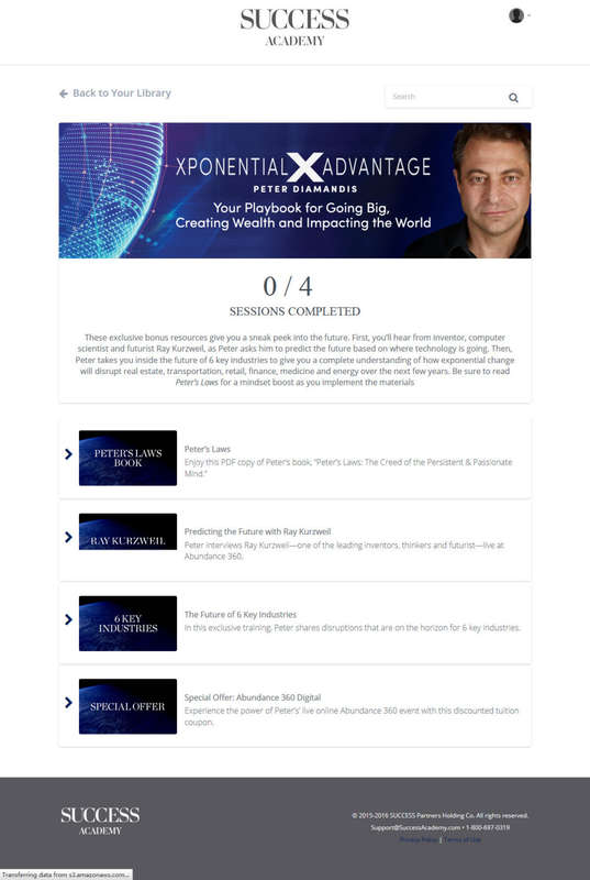 PETER DIAMANDIS - Xponential Advantage [COMPLETE VIDEO COURSE + BONUSES | 15.8GB] [USB Drive]