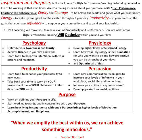 Brendon Burchard: Certified High Performance Coaching [Complete Video Training + PDF's + BONUSES]