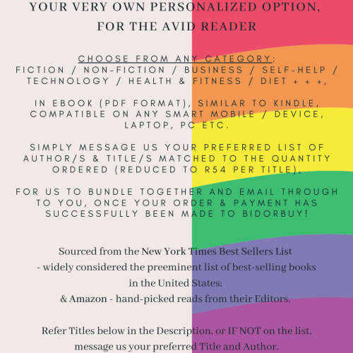 ANY eBook: Fiction, Non-Fiction, Money, Business, Leadership, Self-Help, Diet, Health, Well-Being+
