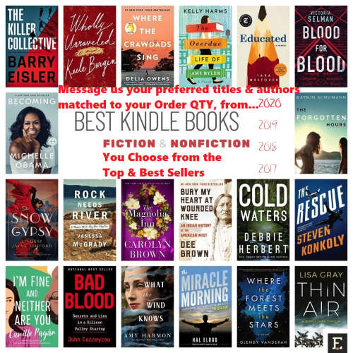 ANY eBook: Fiction, Non-Fiction, Money, Business, Leadership, Self-Help, Diet, Health, Well-Being+
