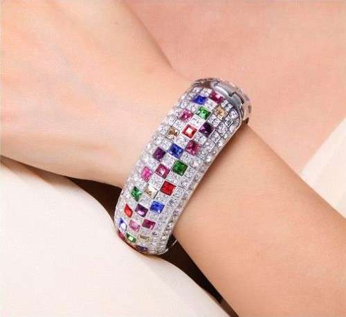 Austrian Crystal Luxury Queen Bracelet made with Swarovski Elements Crystals [NY+Valentines Special]
