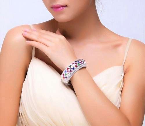 Austrian Crystal Luxury Queen Bracelet made with Swarovski Elements Crystals [NY+Valentines Special]