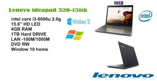 Lenovo Ideapad 80XH - I3-6006U-4GB-1TB-W10H