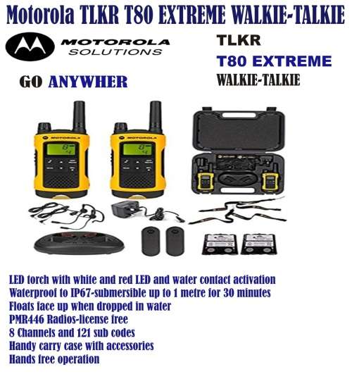 MOTOROLA TLKR T80 Extreme Walkie Talkie