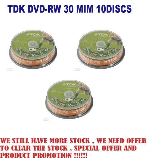 TDK 1.4GB DVD-RW 10 PCK