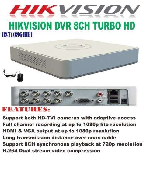 HikVision 8 Ch Turbo Hd Dvr