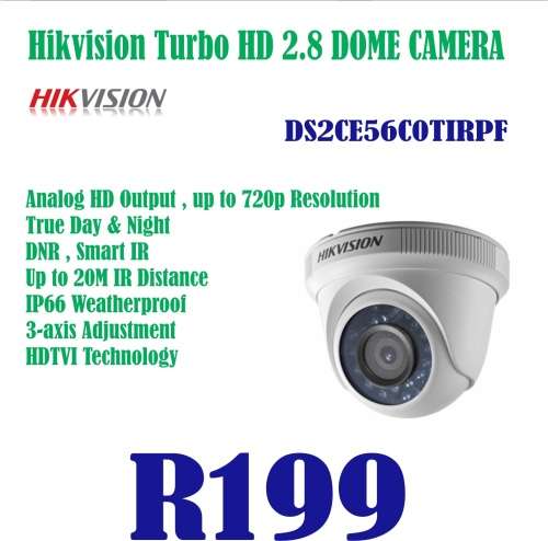 Hikvision Turbo HD 2.8 MM Dome Camera