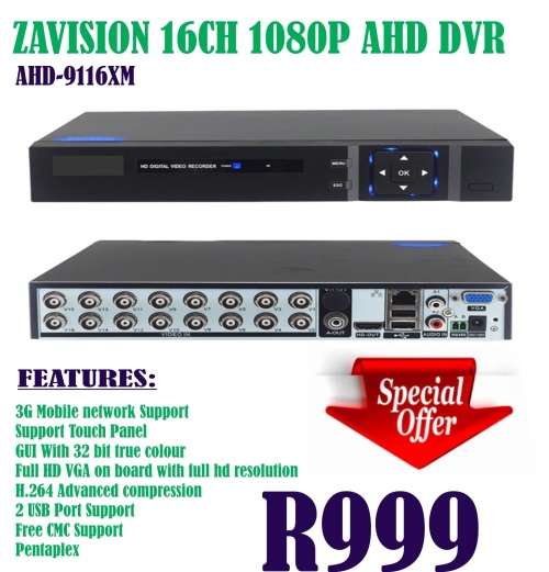 Zavision 16 Channel 1080p AHD DVR