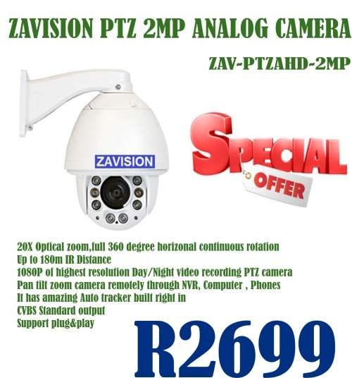 Zavision 2 MP Analog PTZ Camera