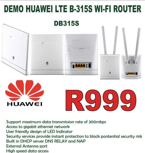 Demo Huawei LTE B315S Wi-Fi Router