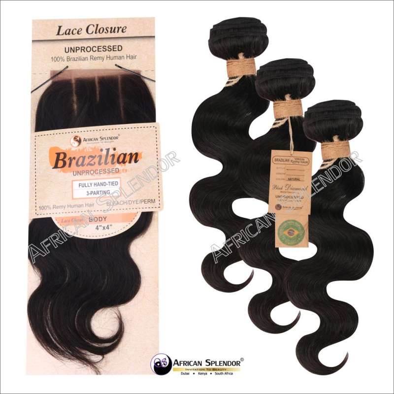 100% UNPROCESSED Virgin Remy Brazilian Human Hair 3 Bundles Set
