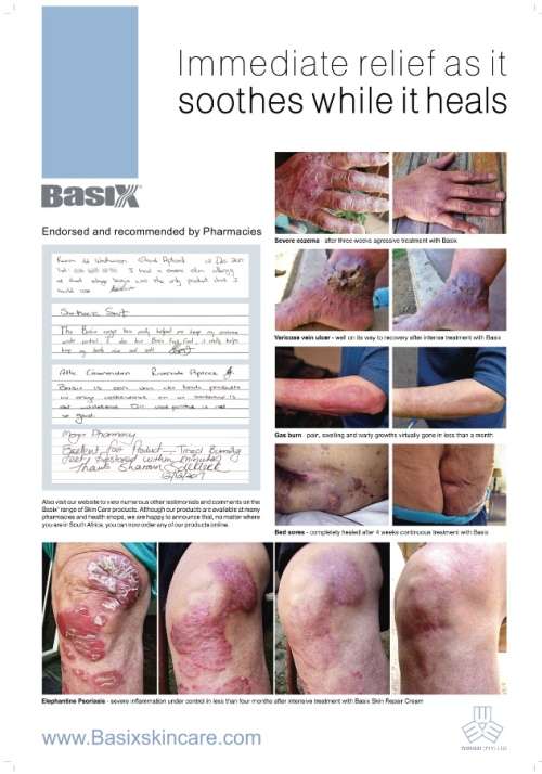 Basix Skin Repair Cream 4ml Sachet FREE used for Eczema Psoriasis Acne Wounds