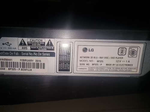 LG blu ray player