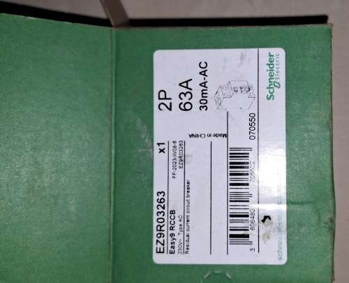 Schneider 63amp 2pole earthleakage