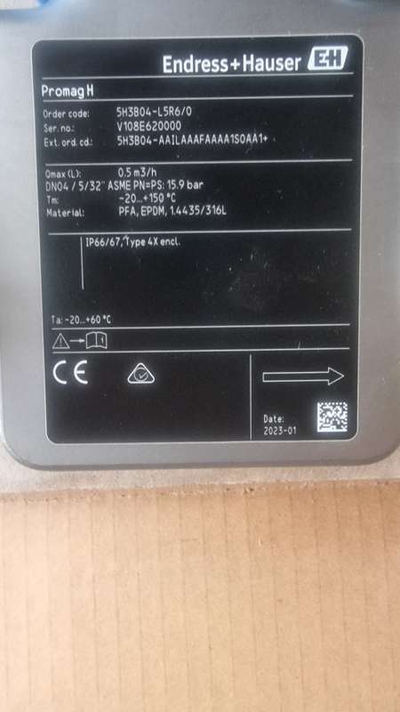 Endress + Hauser Promag H300 Flowmeter