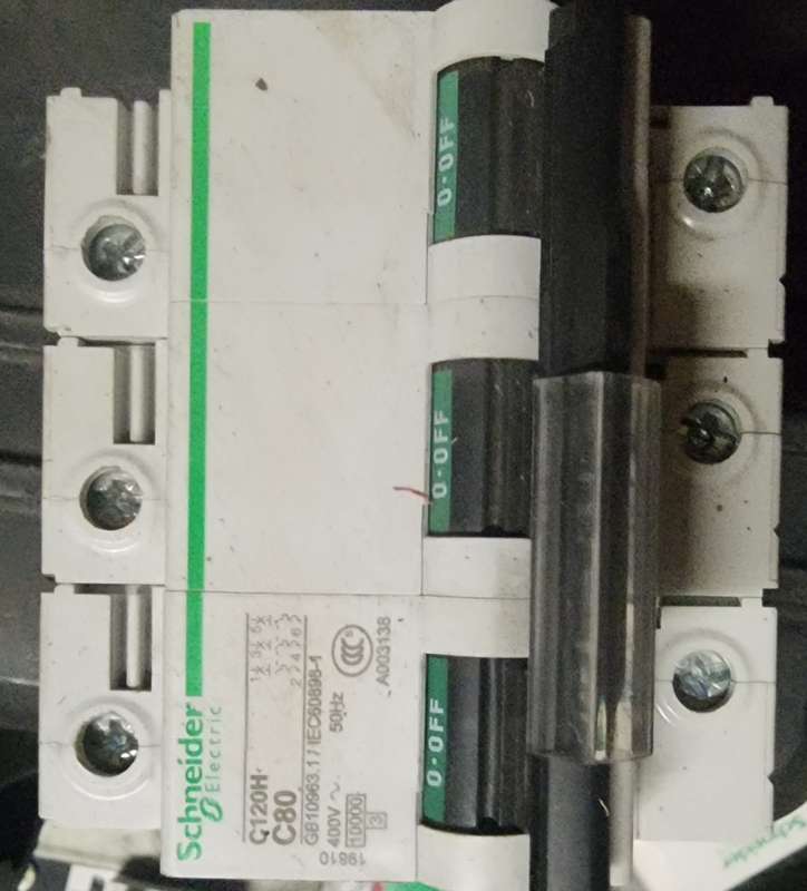 Schneider 80amp and 50amp 3pole breaker