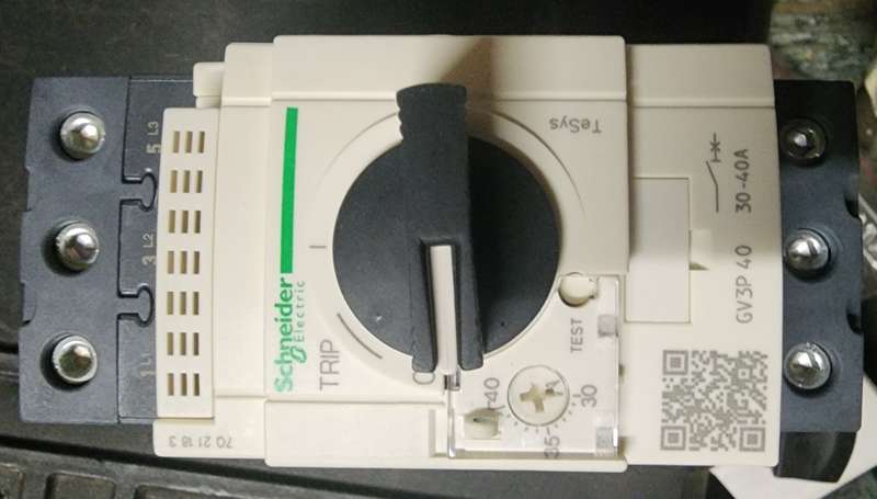 Schneider GV 30-40amp motor overload