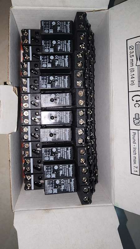 Schneider 24v relays +  bases
