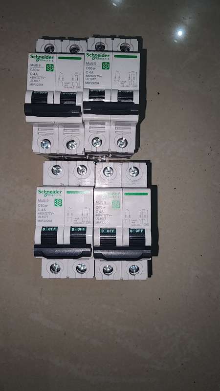 Schneider 4A 2 pole breakers