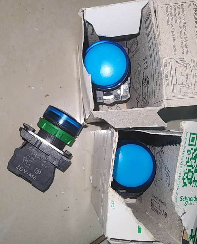 Schneider blue panel lights