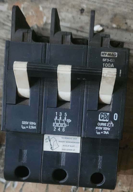 CBI 100A 3 Pole breaker