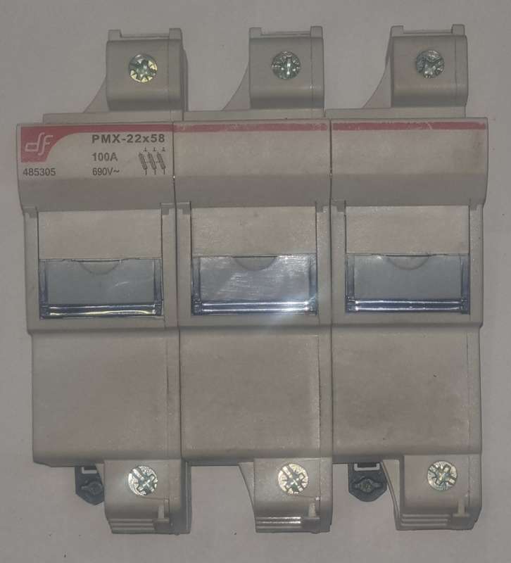100A 3phase fuse plus fuseholder