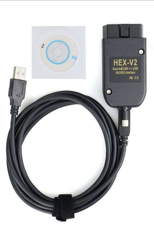 VCDS Cable v24.7 Auto Diagnostic Scanner + Software for VW & Audi