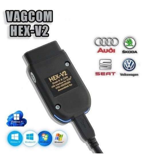 VCDS Cable v24.7 Auto Diagnostic Scanner + Software for VW & Audi
