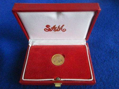 1981 - 1/10 oz GOLD Krugerrand in SA Mint box.