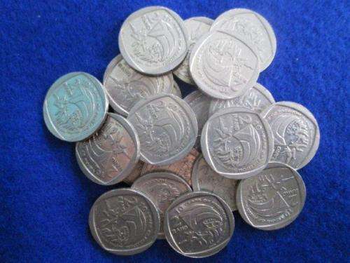 20 X 10 YEARS FREEDOM R2.00 COINS.  2004.  Circulated.
