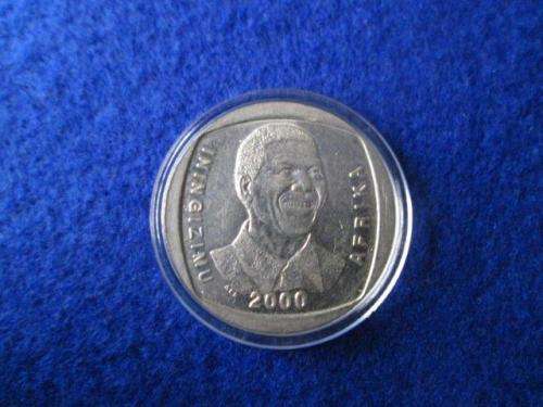 2000 Nelson Mandela R5. Circulated.