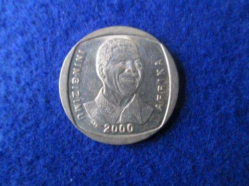 2000 Nelson Mandela R5. Circulated.