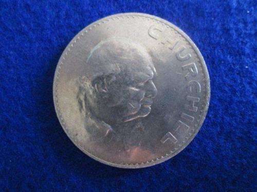 1965 The death of Sir Winston Churchill Commemorative Crown (Circulated).