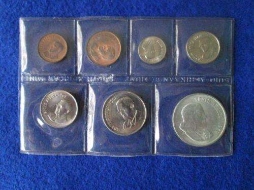 1968 UNC South Africa Coin Mint Pack Silver R1.00.