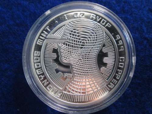 Silver Plated Bitcoin - Commemorative Coins - BTC Coin Art Collection.