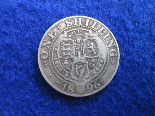 United Kingdom One Shilling Coin. 1896