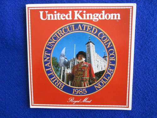 United Kingdom 1985 Royal Mint Uncirculated Coin Collection.