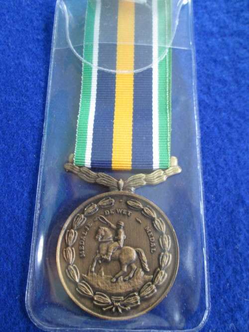 SADF - Full Size De Wet Medal - Numbered 22133