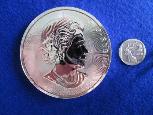CANADA 50 Dollars 2017 - 10 Oz FINE SILVER with Maple Leaf privy PROOF COIN encapsulated.