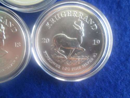 KRUGERRAND. 2019 1oz 999.9% PURE SOLID SILVER