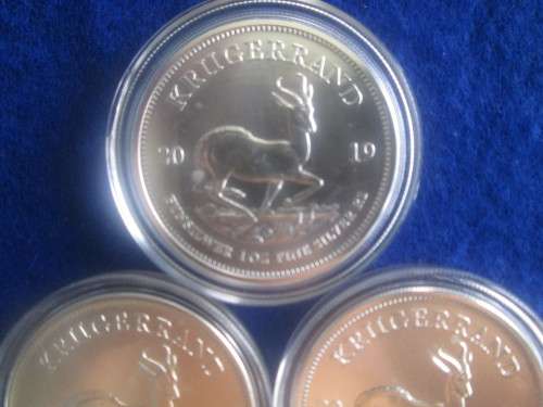 KRUGERRAND. 2019 1oz 999.9% PURE SOLID SILVER
