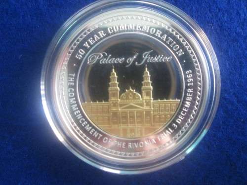 Mandela Luthuli Norway Silver Medallion 1oz.  50 Year Commemoration.