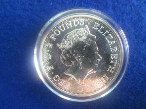 2017 Silver 1oz Britannia coin £2 Bullion UK Royal Mint .999 silver