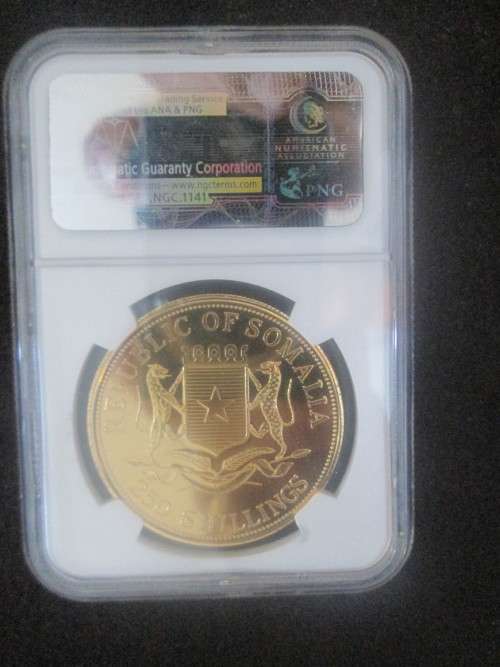 2000 Gilt Somalia 250 Shilling - Nelson Mandela - MS68 (The Kleynhans Collection)