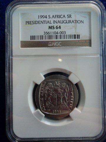 1994 Presidential Inauguration R5 .  MS64 NGC Graded Coin.