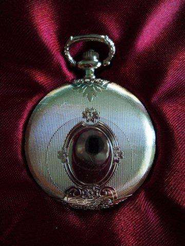 "Floral"  1880s - style  Replica Quartz Pocket Watch.